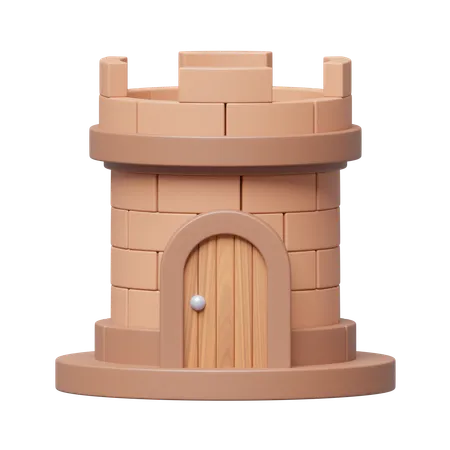 Tower Bronze  3D Icon