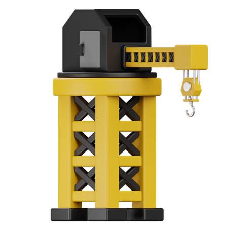 Tower Crane  3D Icon