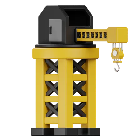 Tower Crane  3D Icon