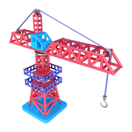 타워 크레인  3D Icon