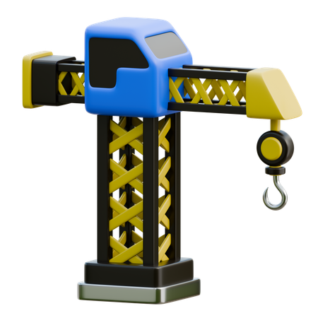 Tower Crane  3D Icon