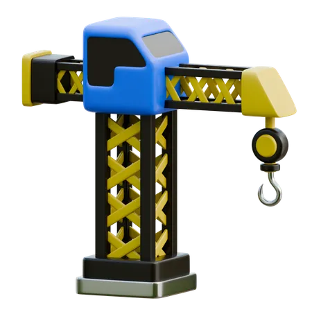 Tower Crane  3D Icon