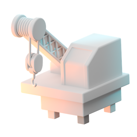 Tower Crane  3D Icon