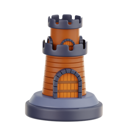 Tower House  3D Icon