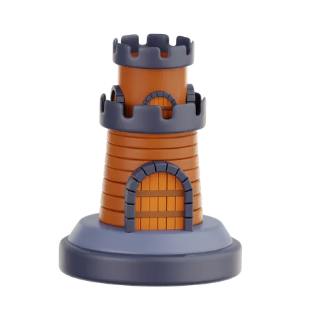 Tower House  3D Icon