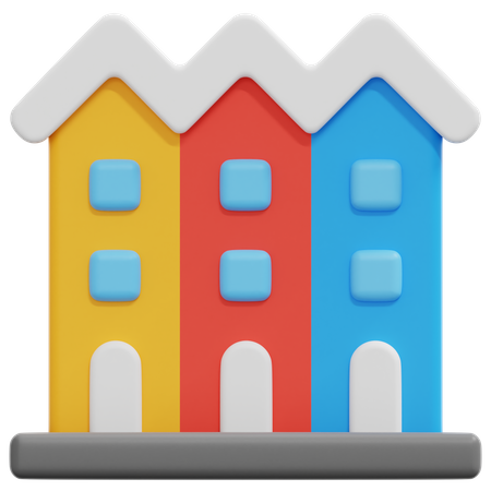 Townhouse  3D Icon