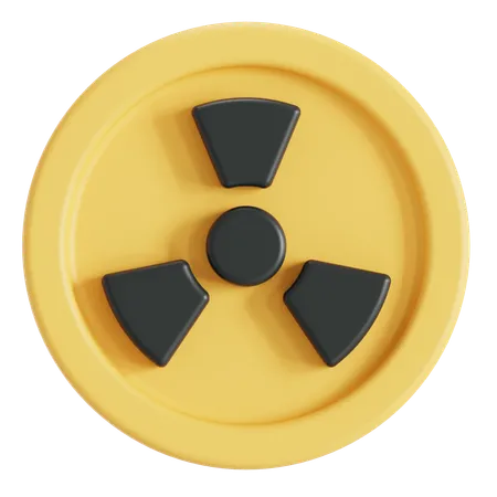 Toxic Warning Icon 3D Icon