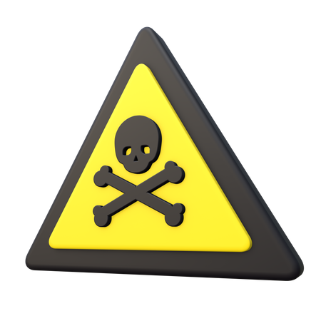 Toxic Sign  3D Icon