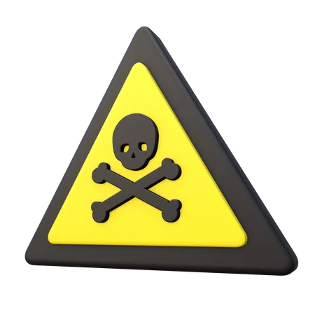 Toxic Sign 3D Icon