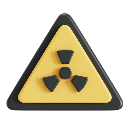 Toxic Warning Icon 3D Icon