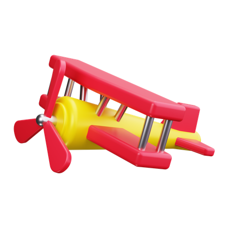 Toy Airplane  3D Icon