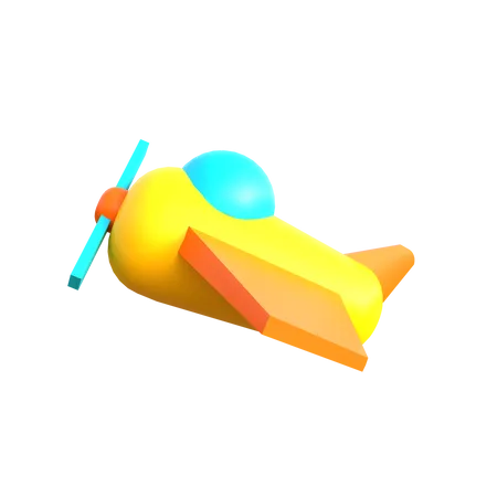 Toy Airplane  3D Icon