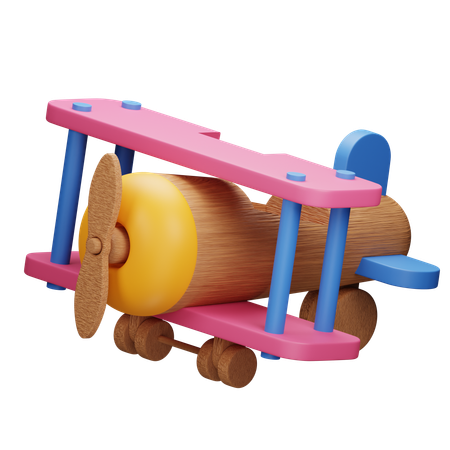 어린이를 위한 장난감 비행기 상상력 놀이  3D Icon