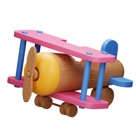 Toy Airplane Imaginative Play For Kids  3D Icon