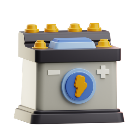 Toy Battery Block For Creative Play  3D Icon