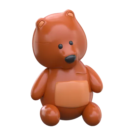 Toy Bear 3 D Kindergarten Icon 3D Icon