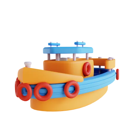 Toy Boat  3D Icon