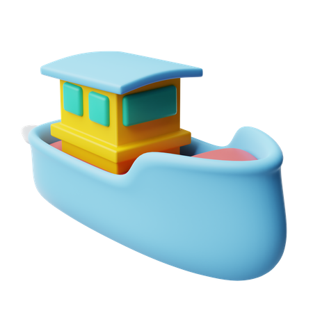 Toy boat  3D Icon