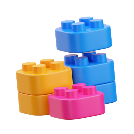 Toy Brick  3D Icon