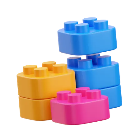 Toy Brick  3D Icon