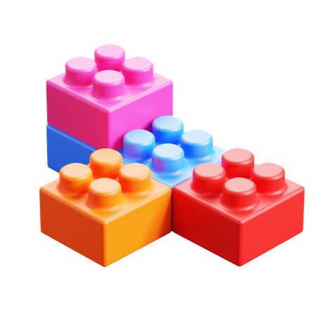 Toy Brick  3D Icon