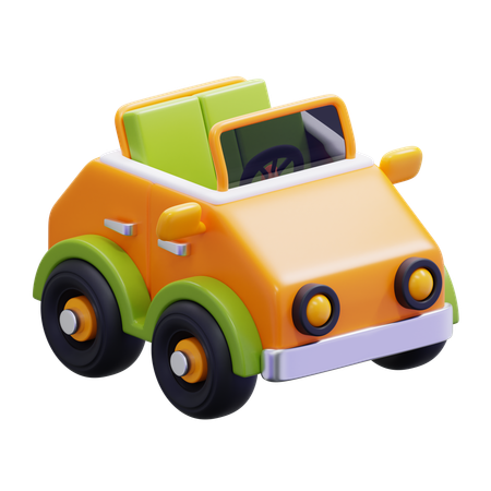 Toy Car  3D Icon