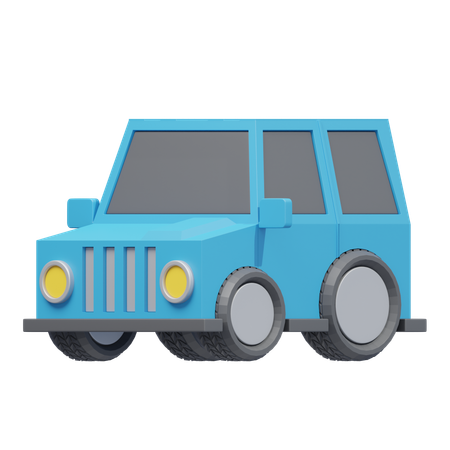 Toy Car  3D Icon