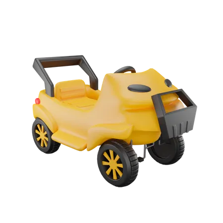 Toy Car Smart Cross  3D Illustration