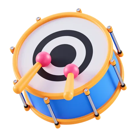 Toy Drum  3D Icon