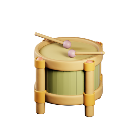 おもちゃのドラム  3D Icon