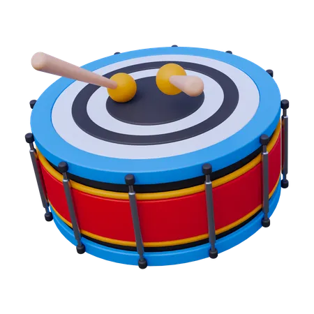 Toy Drum  3D Icon