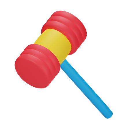 Toy Hammer  3D Icon