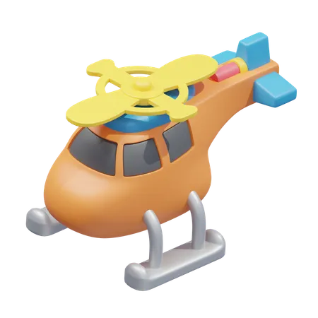 Toy Helicopter  3D Icon