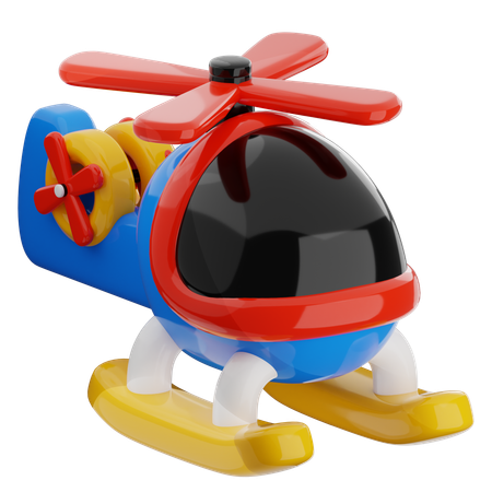 Toy Helicopter  3D Icon