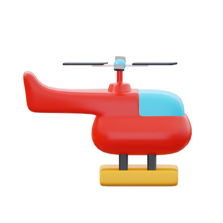 Toy Helicopter  3D Icon