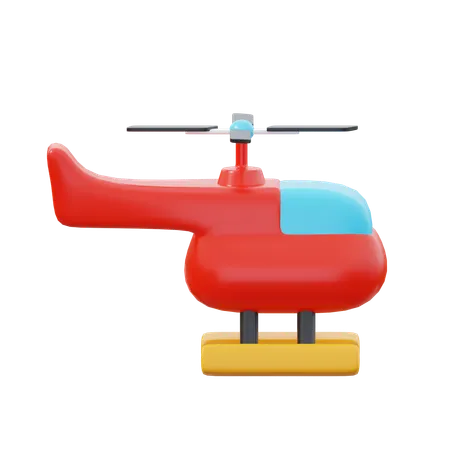 Toy Helicopter  3D Icon