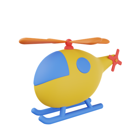 Toy Helicopter  3D Illustration