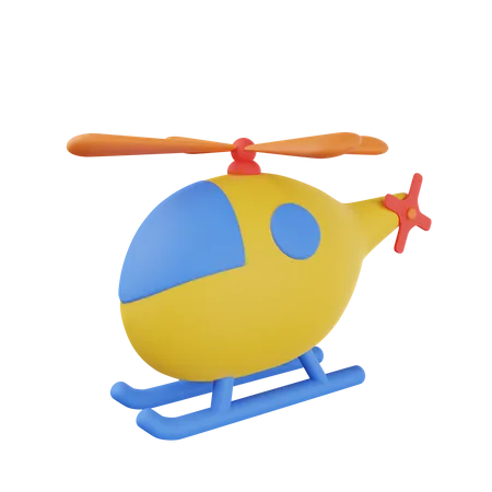 Toy Helicopter  3D Illustration