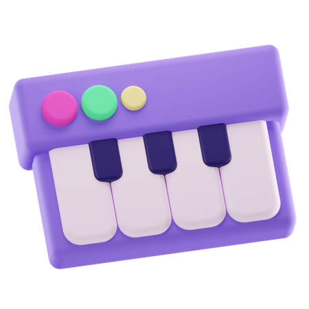 Toy Piano  3D Icon