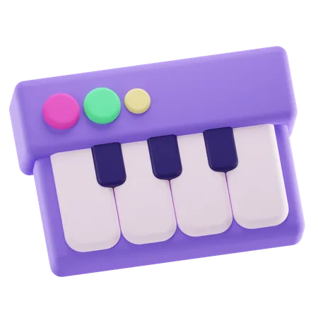 Toy Piano  3D Icon