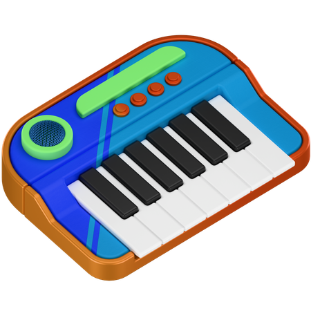 Toy Piano  3D Icon