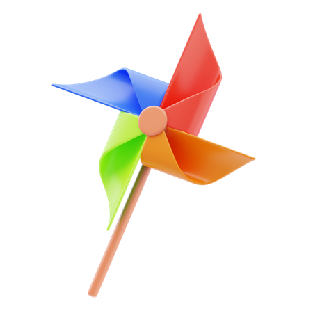 Toy Pinwheel  3D Icon