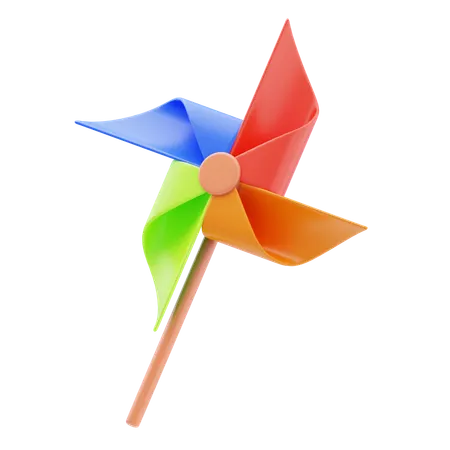 Toy Pinwheel  3D Icon