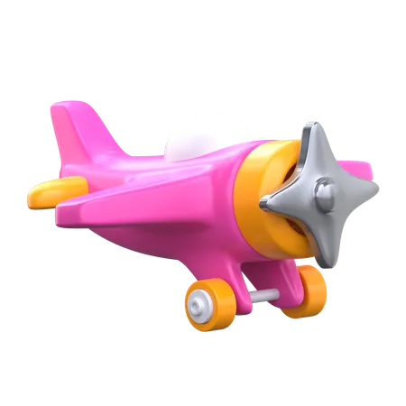 Toy Plane 3 D Kindergarten Icon 3D Icon