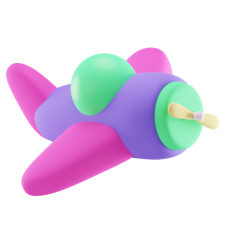 Toy Plane  3D Icon