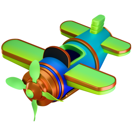 おもちゃの飛行機  3D Icon