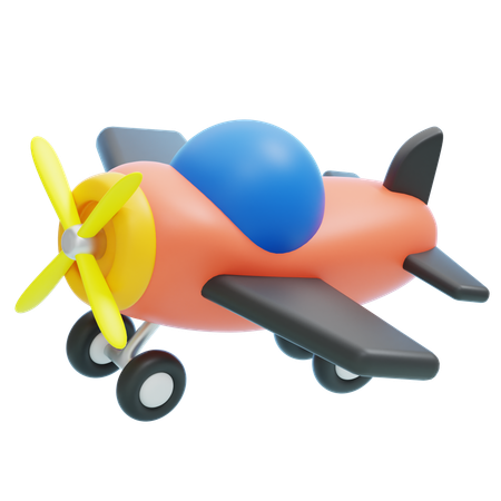 おもちゃの飛行機  3D Icon