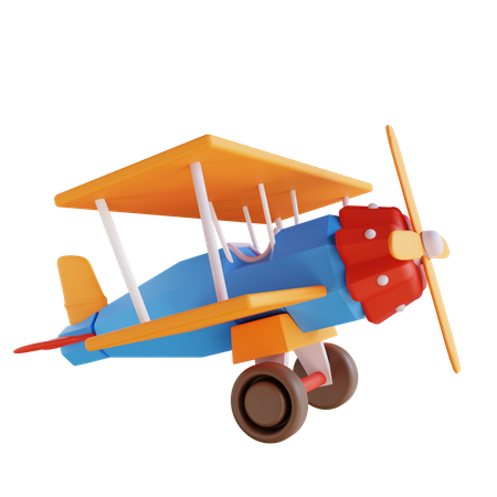 Toy Plane 3D Icon