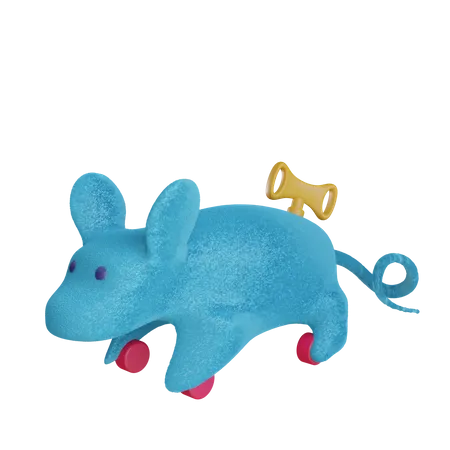 Toy Rat  3D Illustration