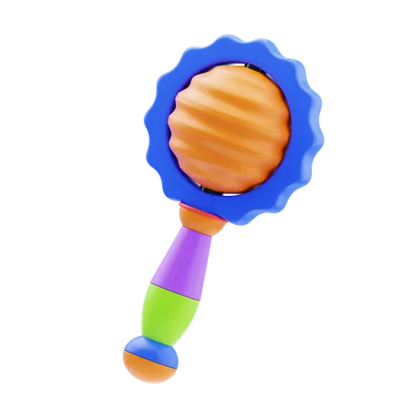Toy Rattle  3D Icon